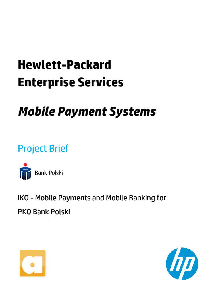 Mobile payment systems brief - IKO mobile payment service