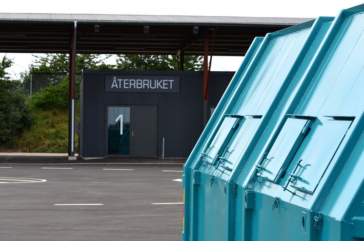 Återbruket i Ängelholm.