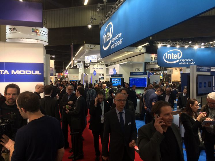 Messehalle embedded world 2016 in Nürnberg