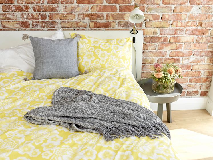 bed set summer blossom yellow