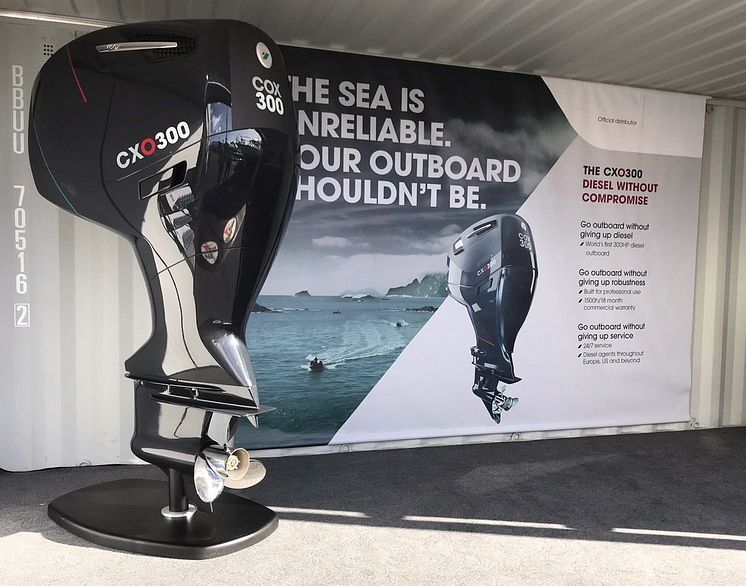 Cox Powertrain: CXO300 model at Hutchwilco New Zealand Boat Show, Auckland 