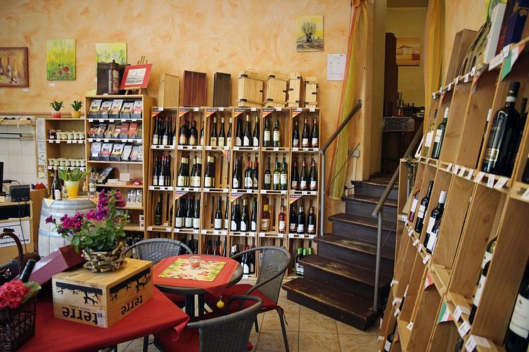 Weinangebot im Weinhaus Vogler