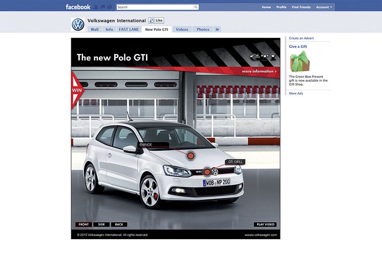 Polo GTI lanseras på Facebook