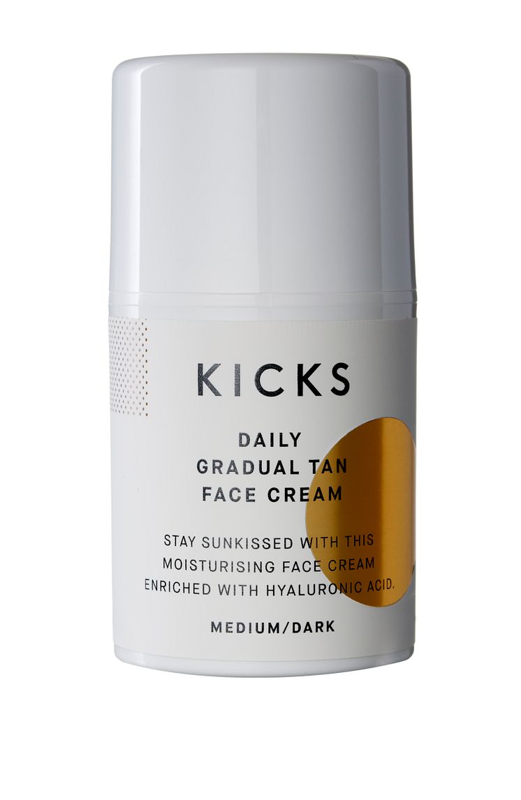 KICKS Daily Gradual Tan Face Cream MediumDark