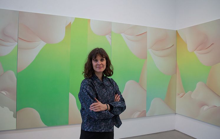 Vivian Greven in der Ausstellung Egostate (G2 Kunsthalle) - Foto: Elli Flint