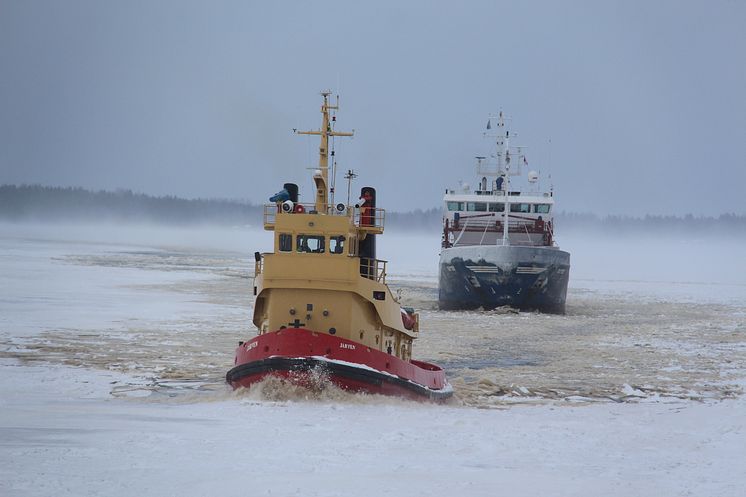 Gävle hamn vinter 2018