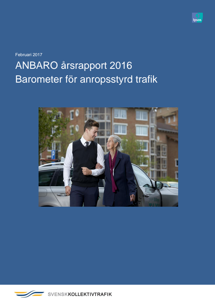 Årsrapport Barometer för anropsstyrd trafik 2016 med analyser och sammanfattningar