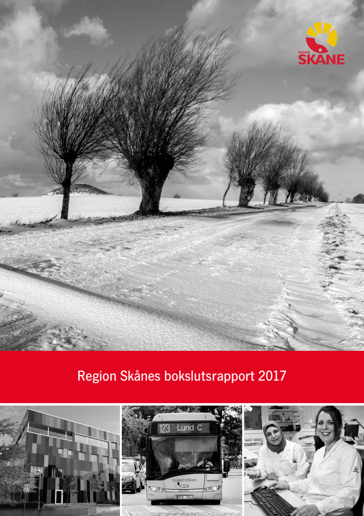 Bokslutsrapport från Region Skåne 2017
