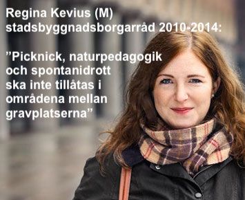 Regina Kevius (M) om friluftsliv och begravning på Järva
