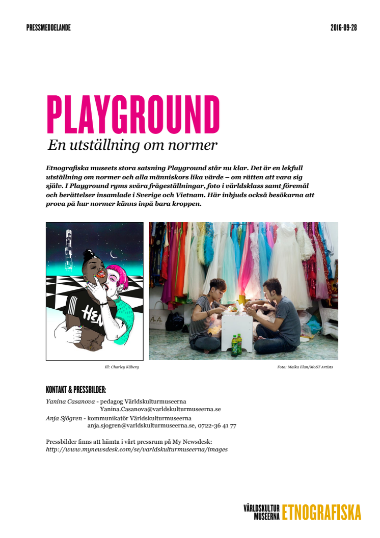 PLAYGROUND - En utställning om normer