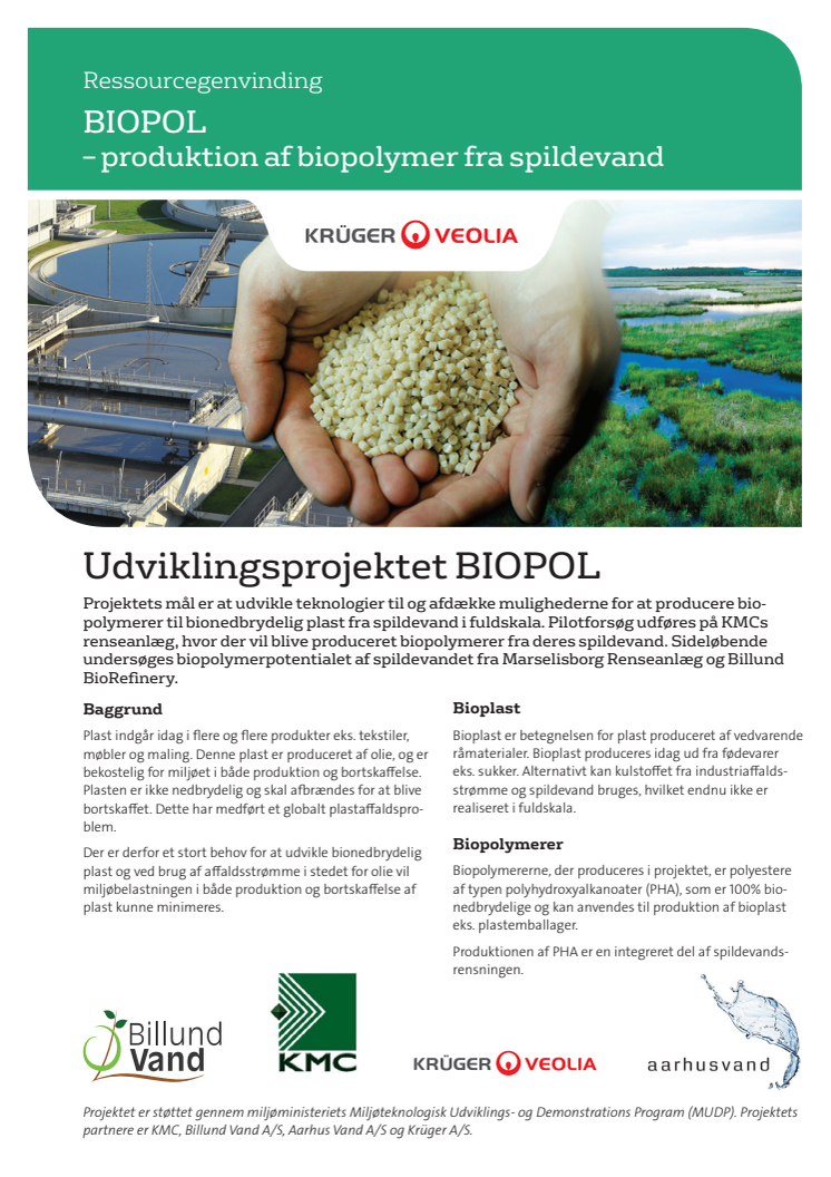 BIOPOL – produktion af biopolymer fra spildevand
