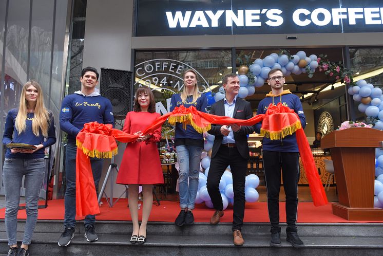 Waynes coffee grand opening china 1