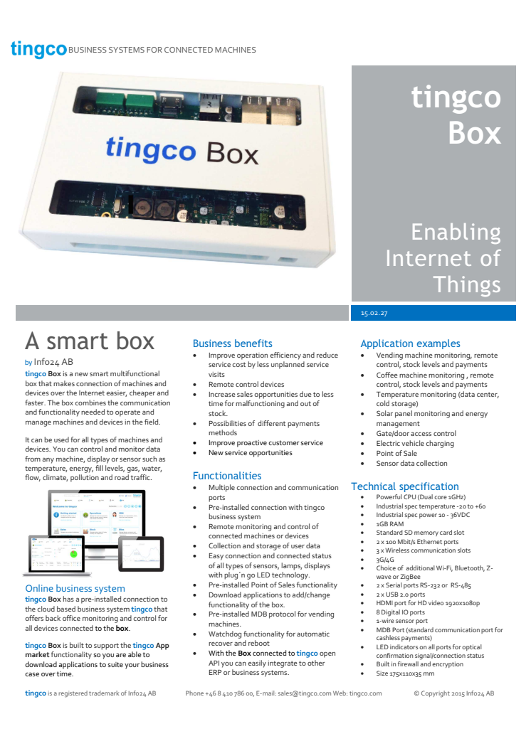 Smart Internet of Things Box for proffs!