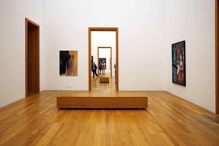 Blick in die Ausstellung "Arno Rink. Ich male!" im Museum der bildenden Künste
