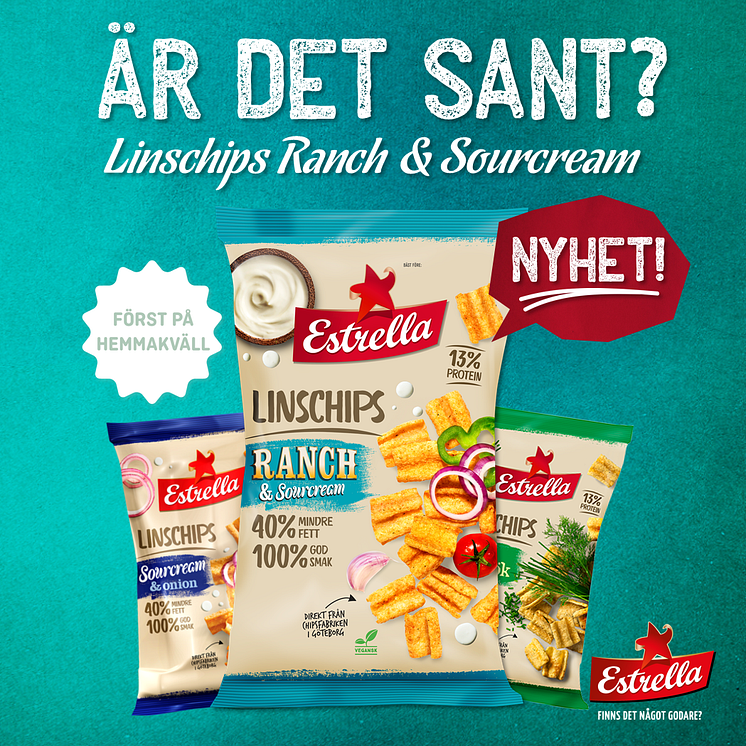 Estrella Linschips Ranch & Sourcream på Hemmakväll v 30