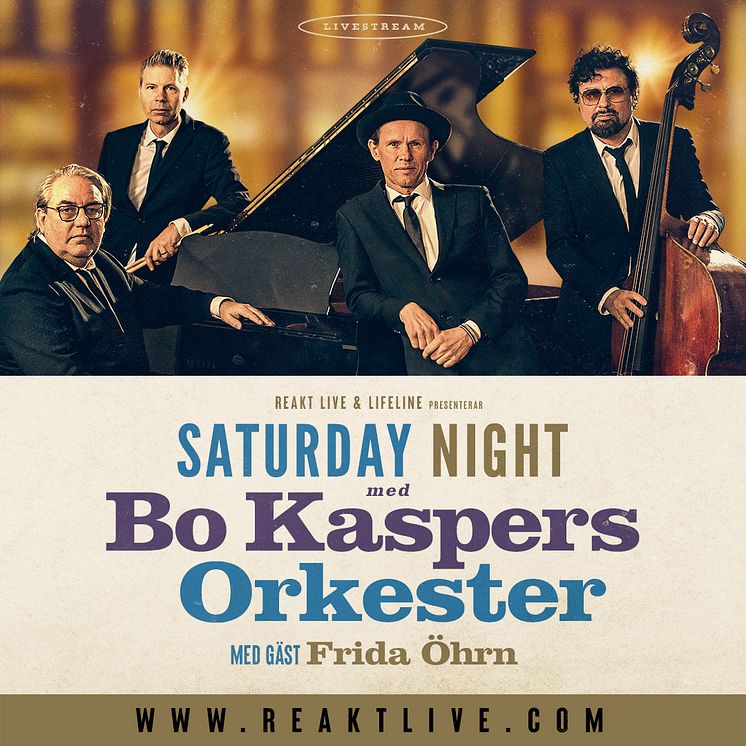 Saturday Night med Bo Kaspers Orkester med gäst Frida Öhrn