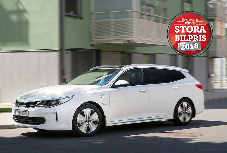 Teknikens Värld Stora Bilpriset 2018 till Kia Optima SW PHEV