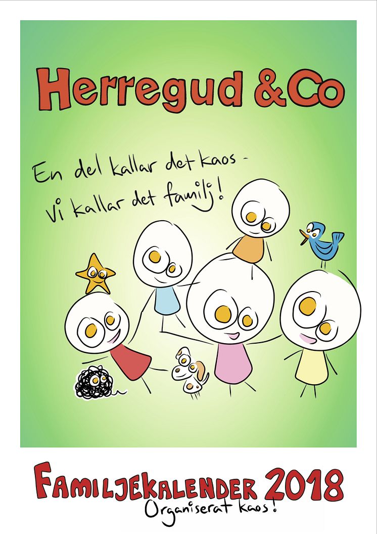 Herregud Familjekalender 2018 omslag