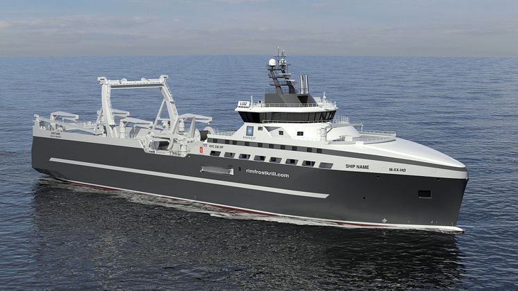 Rimfrost’s innovative new Kongsberg Maritime-designed krill fishing vessel