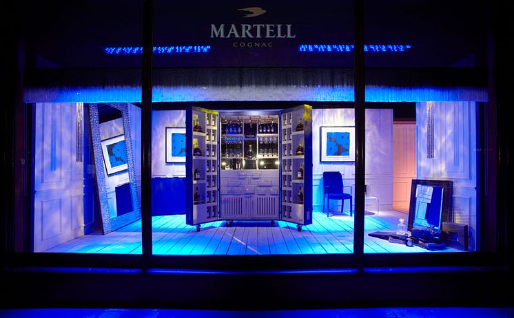 Martell på utstilling: "Martell Trunk Room"