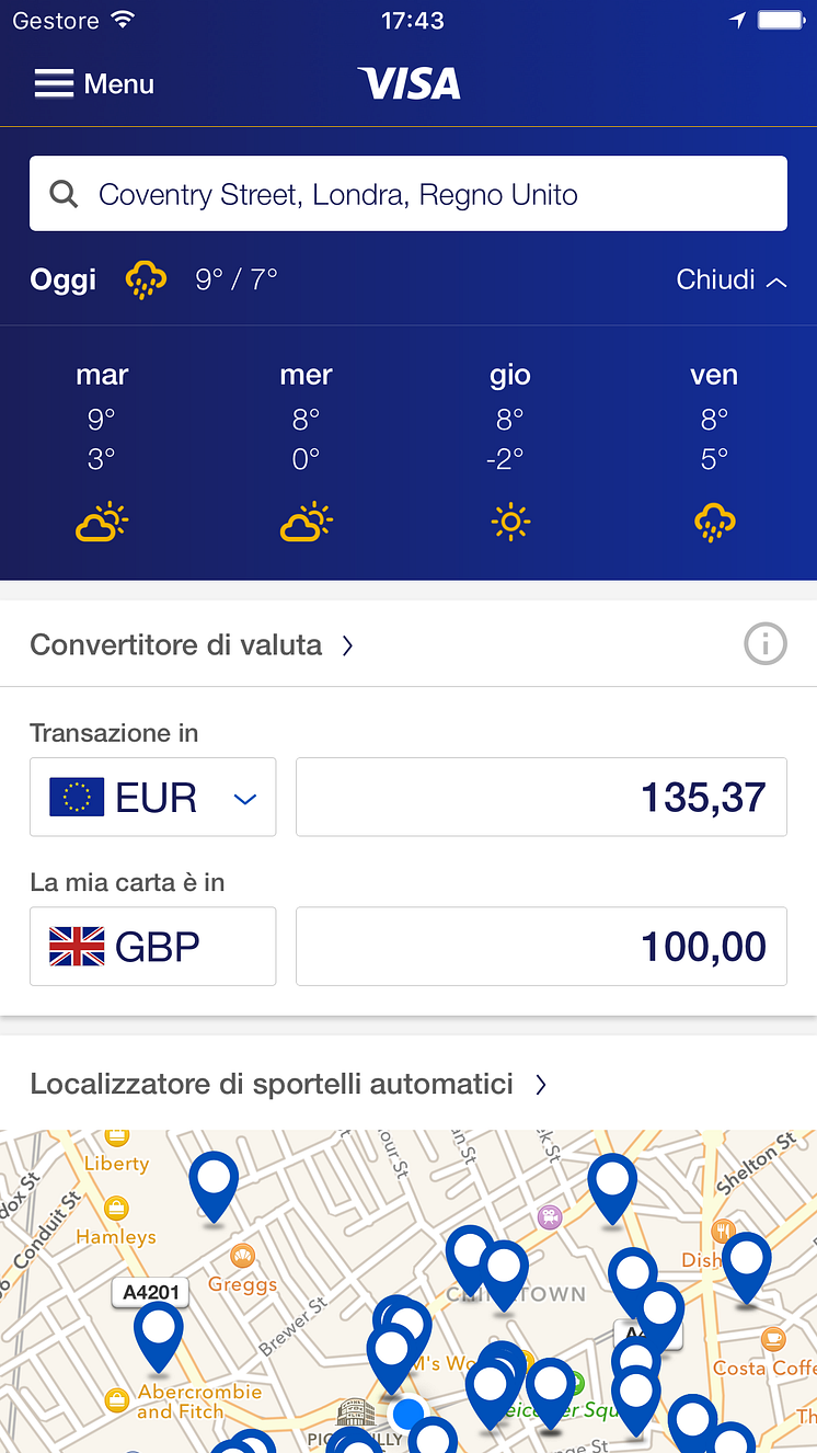 Visa Travel Tools App – Mit Visa ist Reisen ein Kinderspiel