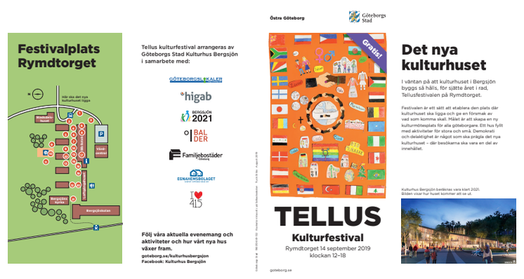 Program Tellusfestivalen 14 september 2019