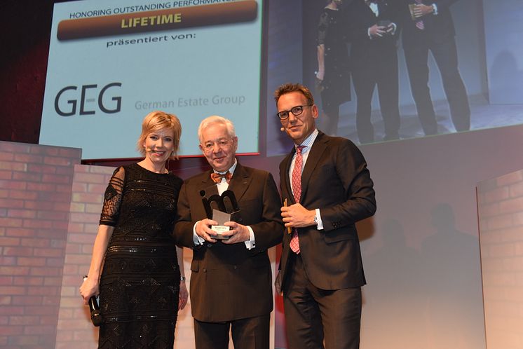 Christoph Kahl, Jamestown  US-Immobilien, Köln, erhält den Lifetime Award 