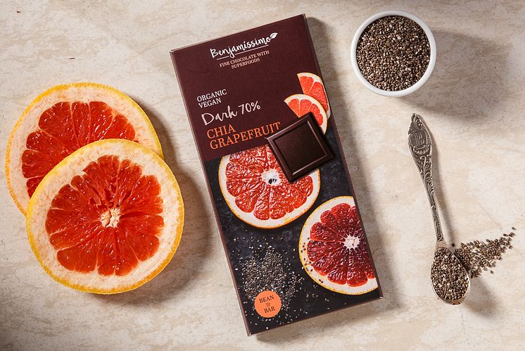 Benjamissimo Dark Chia Grapefruit 70 %