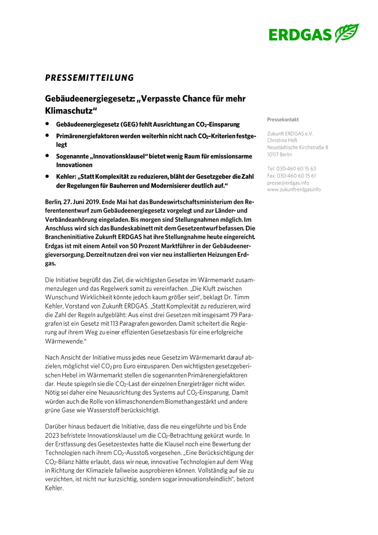 Gebäudeenergiegesetz: „Verpasste Chance für mehr Klimaschutz“