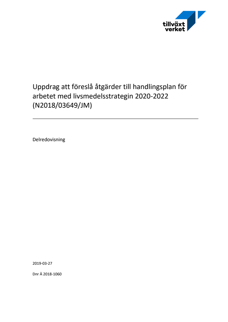 Handlingsplan för livsmedelsstrategin 2020-2022 NY