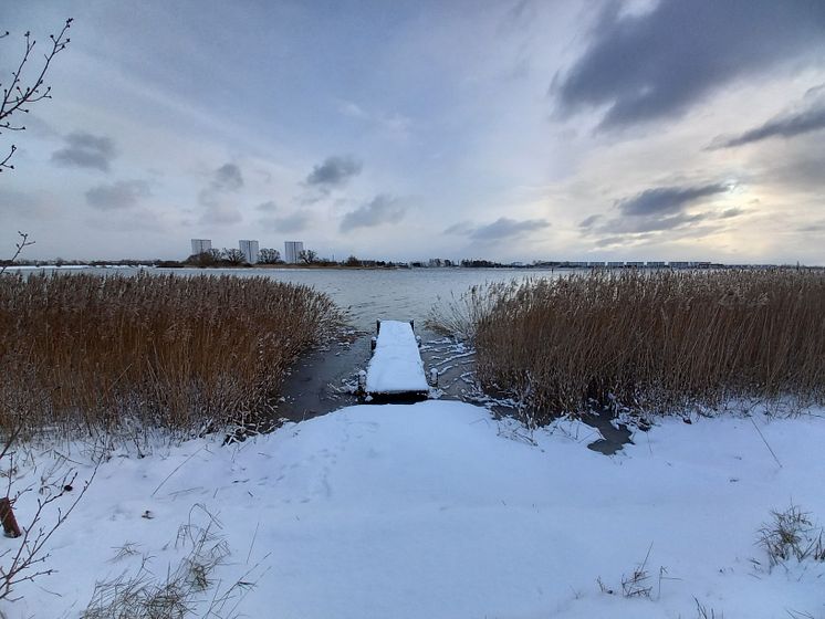 Binnensee im Winter