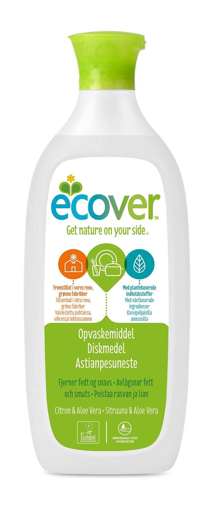 Ecover oppvaskmiddel sitron og aloe vera 500 ml