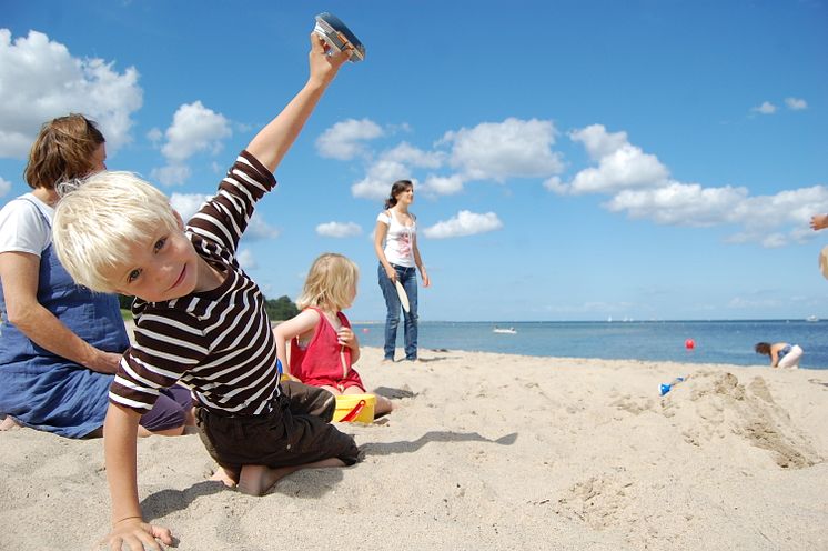 Kind am Falkensteiner Strand