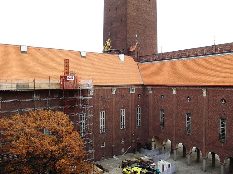 Stockholms Stadshus handslaget Dantegl