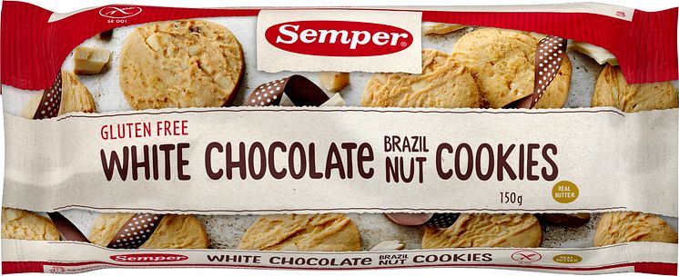 White Chocolate Brazil Nut Cookies 