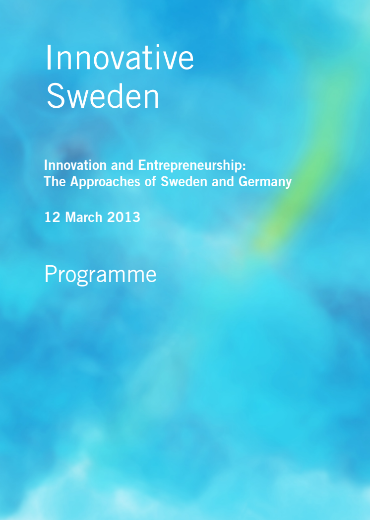 Program Innovative Sweden Berlin