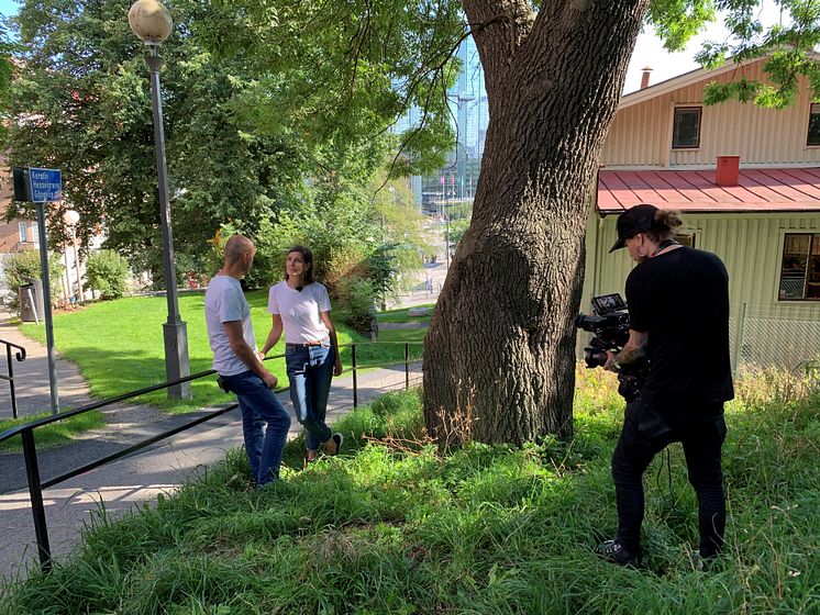 Filminspelning ylvahåkan_jubileumsutställning_FOto_Emma Backman