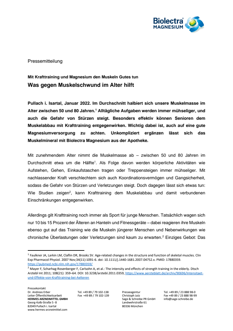 Pressemitteilung - Biolectra Magnesium - Was gegen Muskelschwund im Alter hilft.pdf