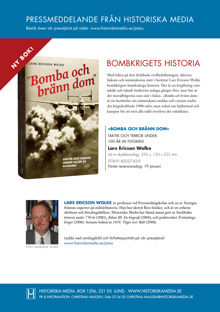 Ny bok om bombkrigets historia