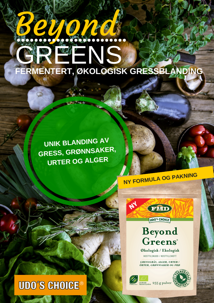 Beyond Greens - fermentert, økologisk gressblanding