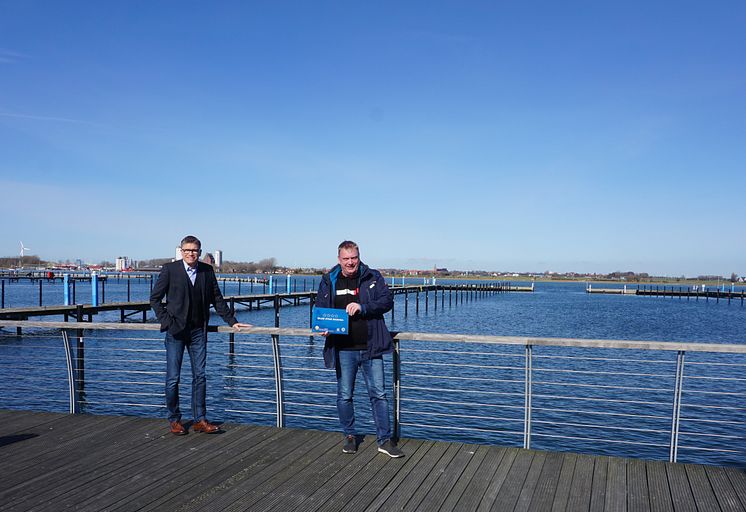 Tourismusdirektor Oliver Behncke & Hafenmeister Ralph Becker