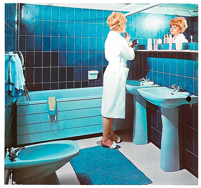 Arabian sininen kylpyhuone