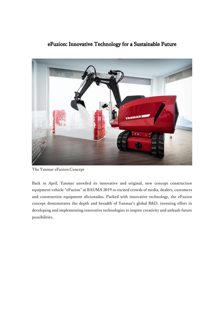 eFuzion: Innovative Technology for a Sustainable Future