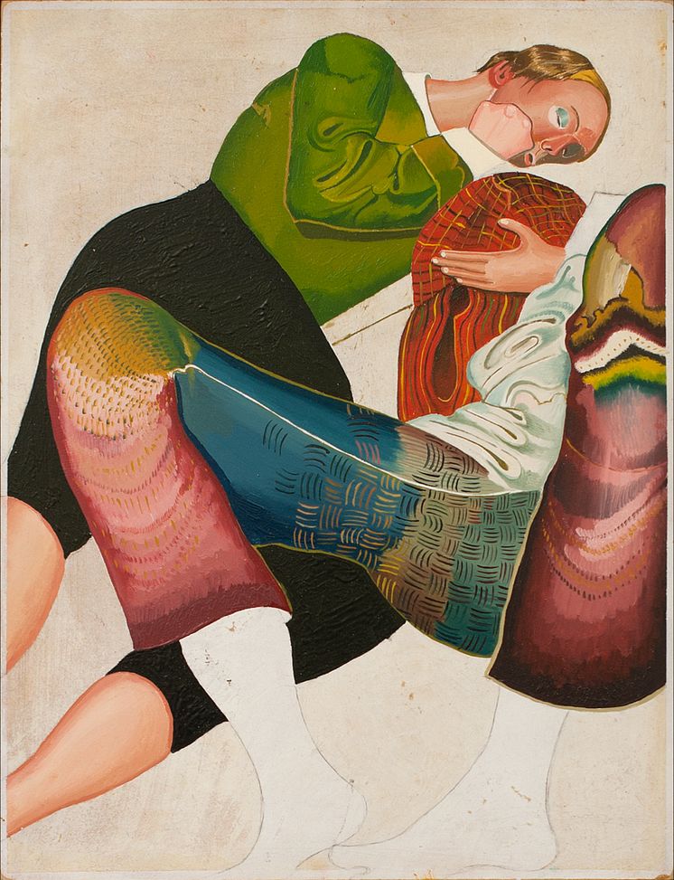 Jens Fänge, "Sömnen", 2014, olja på pannå, 35 x 26,7 cm