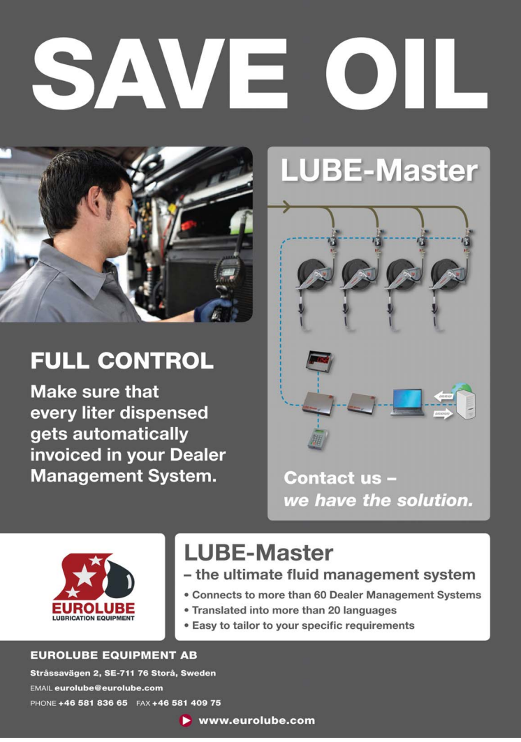 Eurolube introduces yet another upgrade of Lube-Master 