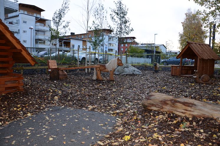 Hus och djur på förskolan Smedens gård