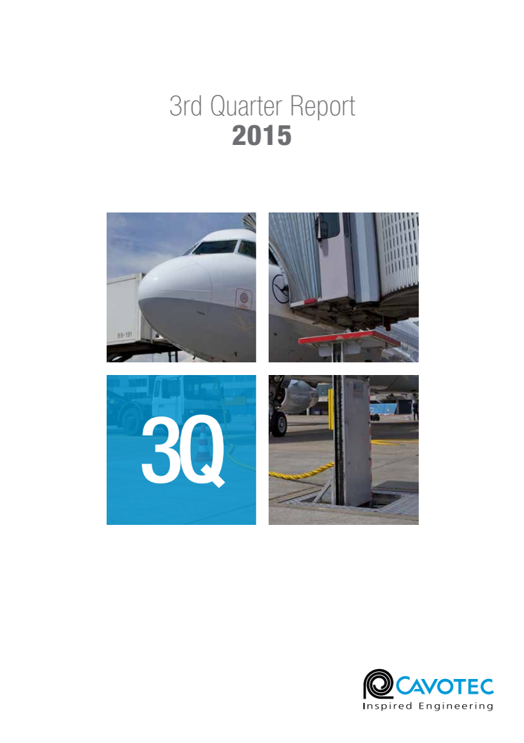 Cavotec SA — 3Q15 Report