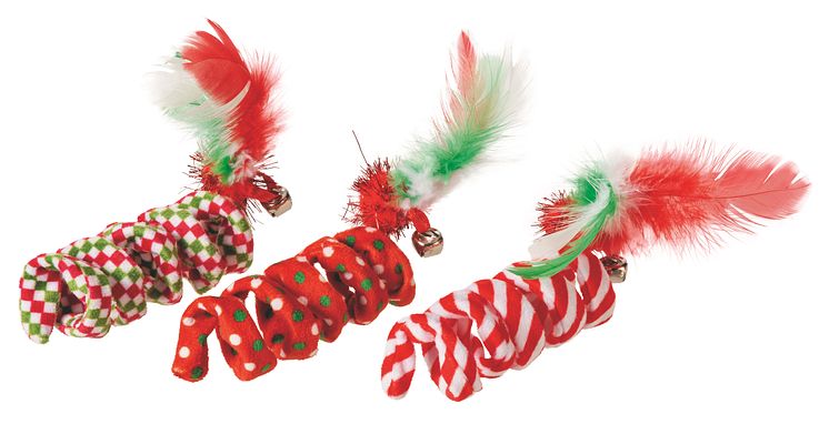 Little&Bigger Holiday Parade Cat Toy  Mixed String Toys 3-pack