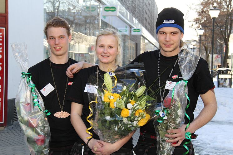 Medaljörerna i SM för unga plåtslagare 2011