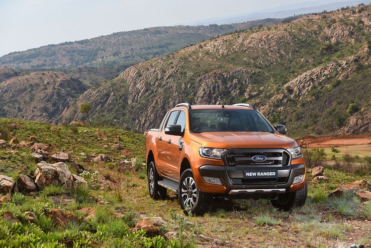 Neste generasjon Ford Ranger pickup med redusert forbruk, dristig design og avanserte teknologier